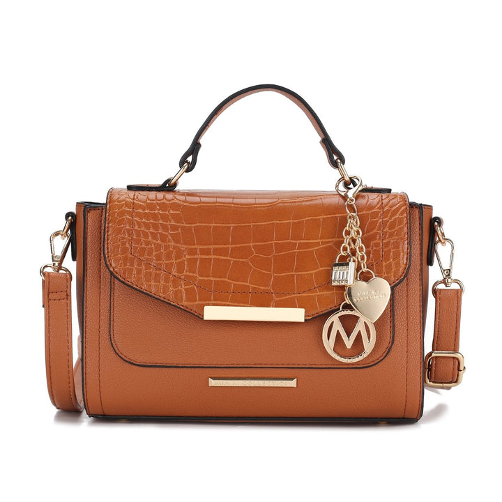 MKFCollection Sylvie Shoulder Bag - Vegan Leather Designer Handbag Image 4