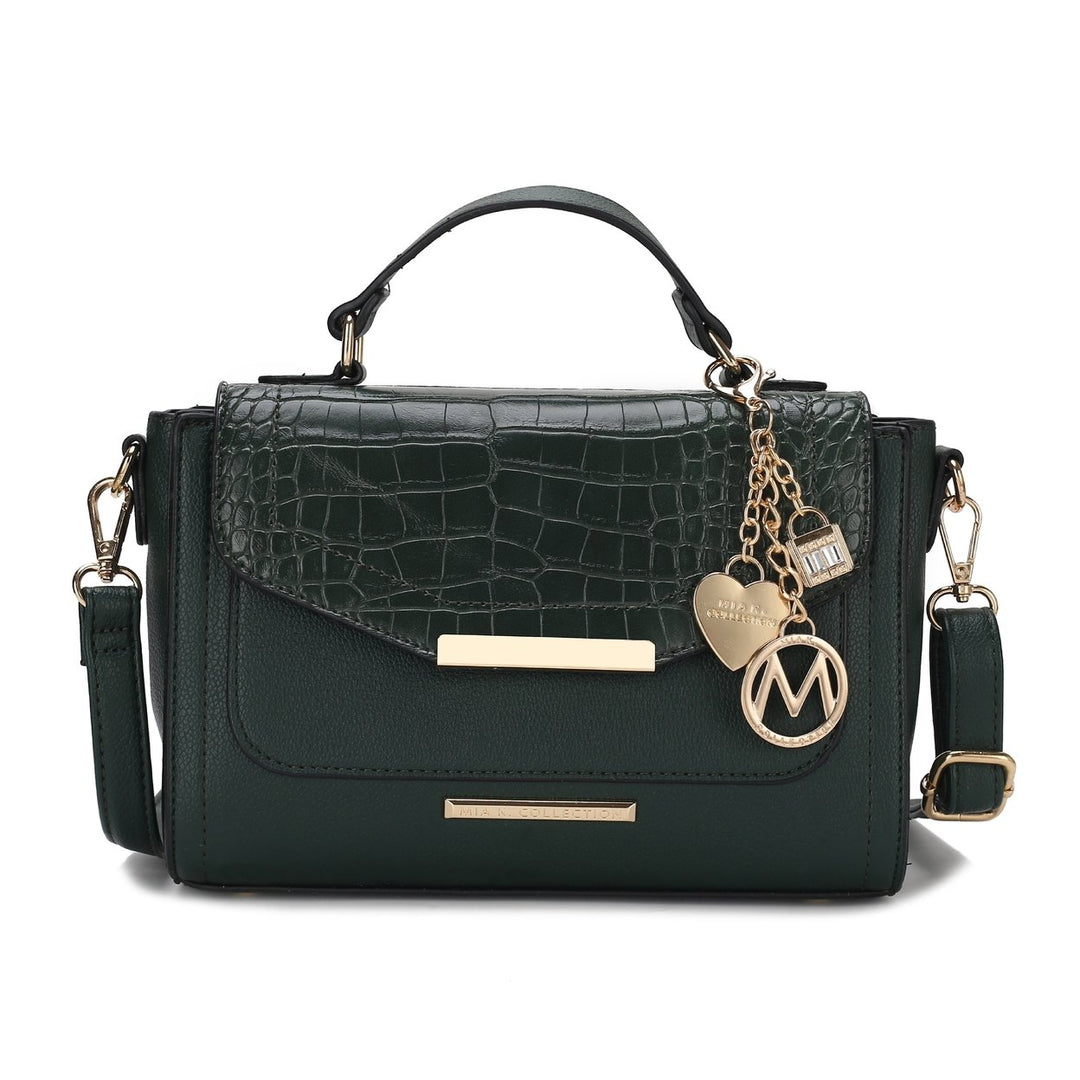 MKFCollection Sylvie Shoulder Bag - Vegan Leather Designer Handbag Image 7