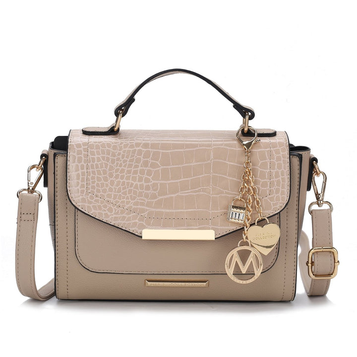 MKFCollection Sylvie Shoulder Bag - Vegan Leather Designer Handbag Image 9