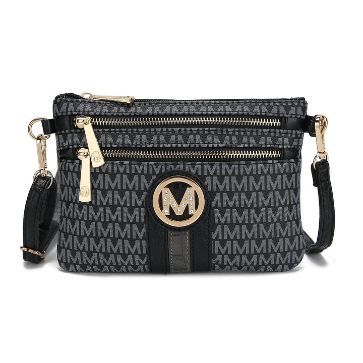 MKFCollection Tarren Signature Crossbody Bag - Vegan Leather Designer Handbag Image 2