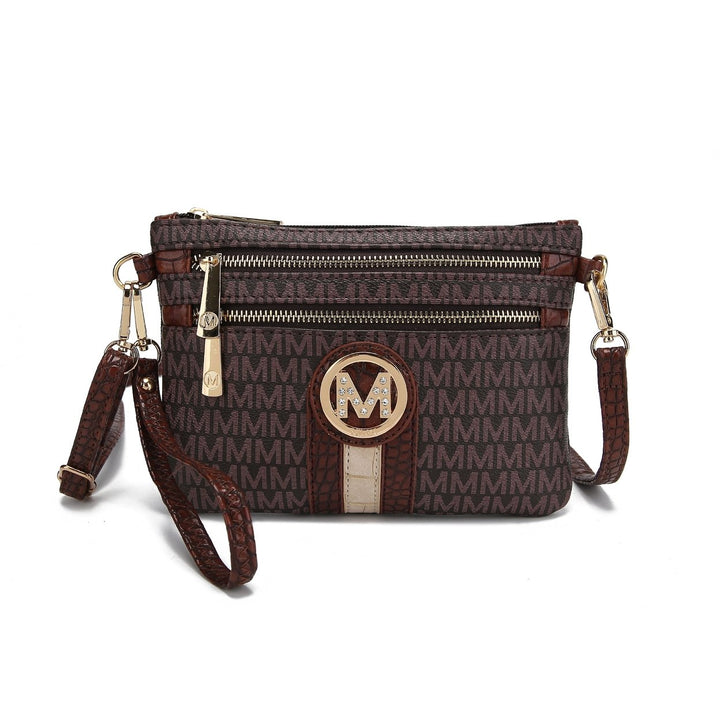 MKFCollection Tarren Signature Crossbody Bag - Vegan Leather Designer Handbag Image 3