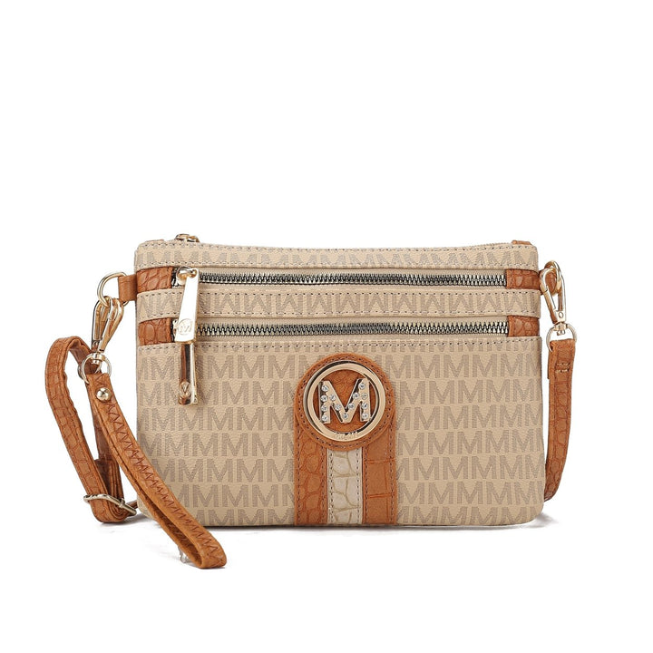 MKFCollection Tarren Signature Crossbody Bag - Vegan Leather Designer Handbag Image 4