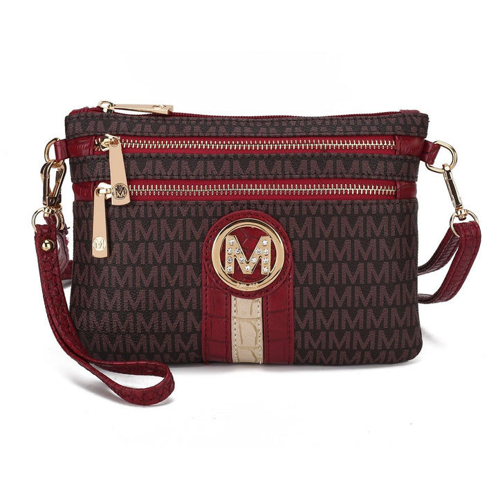 MKFCollection Tarren Signature Crossbody Bag - Vegan Leather Designer Handbag Image 6