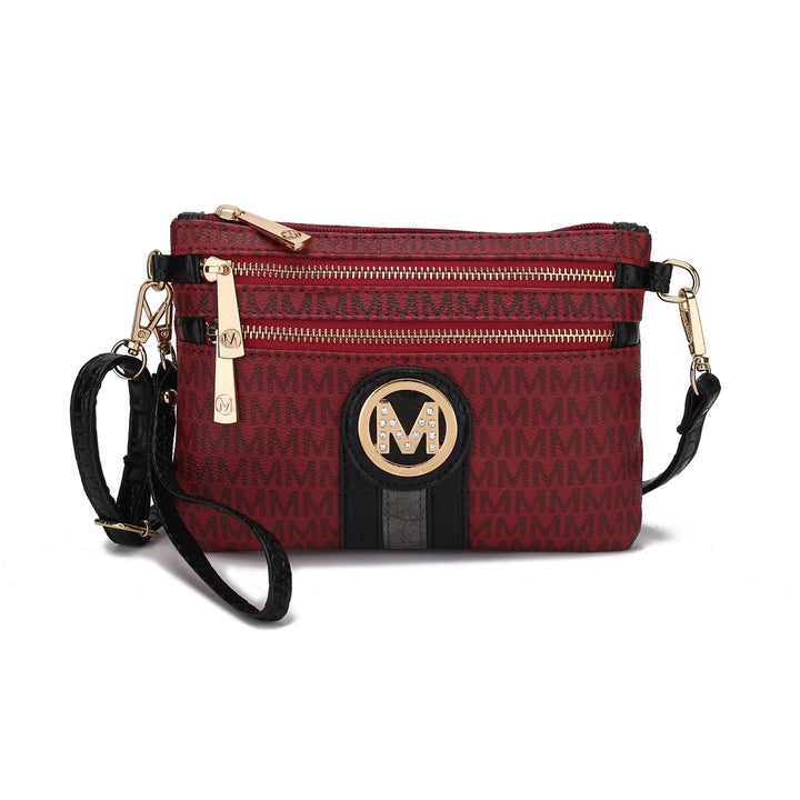 MKFCollection Tarren Signature Crossbody Bag - Vegan Leather Designer Handbag Image 7