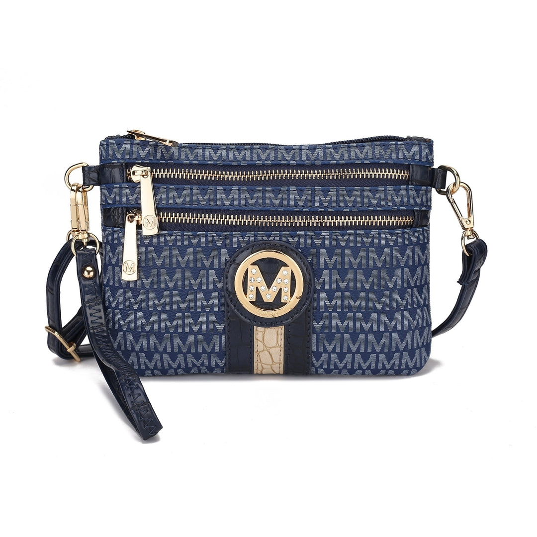 MKFCollection Tarren Signature Crossbody Bag - Vegan Leather Designer Handbag Image 8