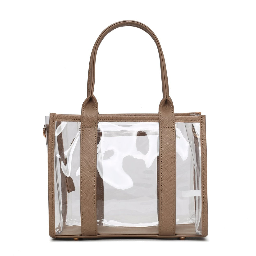 MKFCollection Tatiana Tote bag - Vegan Leather Designer Handbag Image 3