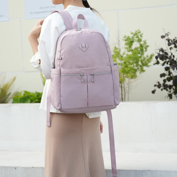 MKFCollection Tatum Backpack - Vegan Leather Designer Handbag Image 2