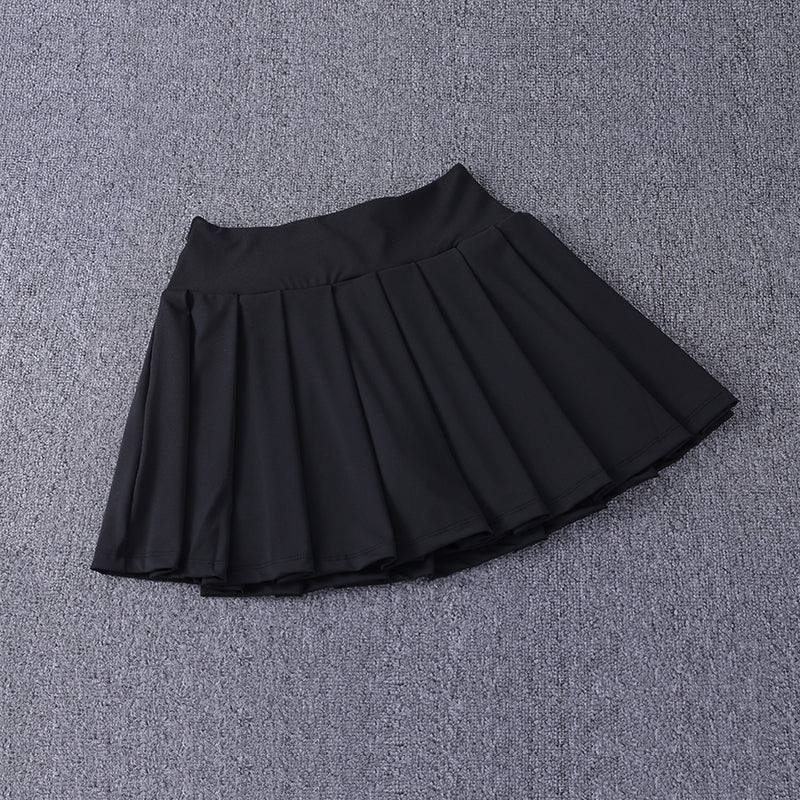 2024 Pleated Nylon Spandex High Waisted Tennis Skirt with Pockets A-Line Women Image 6