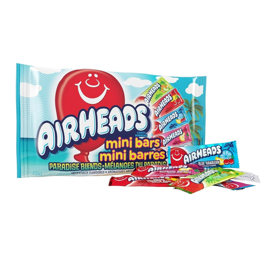 Airheads Mini Bars Paradise Blends 340g Chewy Candy Nut-Free Gluten-Free Image 1