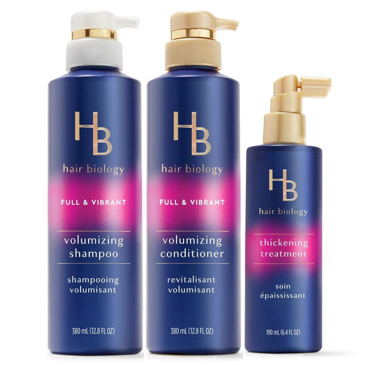 Hair Biology Volumizing Shampoo Conditioner Thickening Treatment Paraben Free Image 1