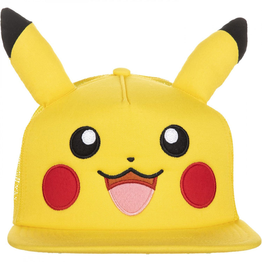 Pokemon Pikachu Big Face Hat with Ears Image 1