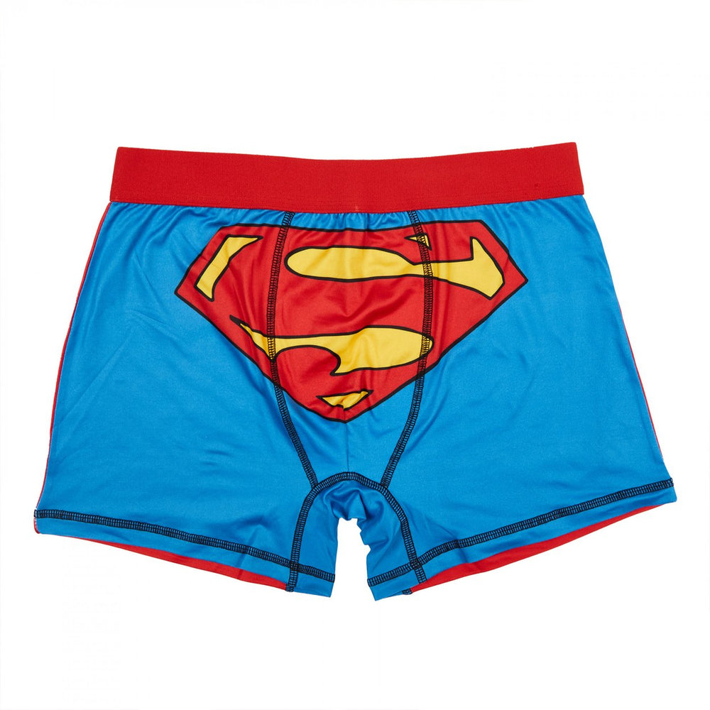 Superman Logo Character Armor Cosplay Mens Underwear Boxer Briefs Image 2