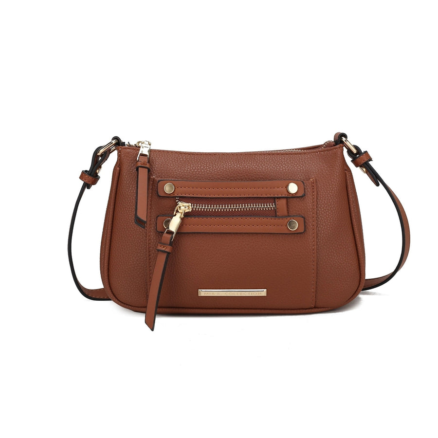 MKFCollection Essie Crossbody Bag - Vegan Leather Designer Handbag Image 1