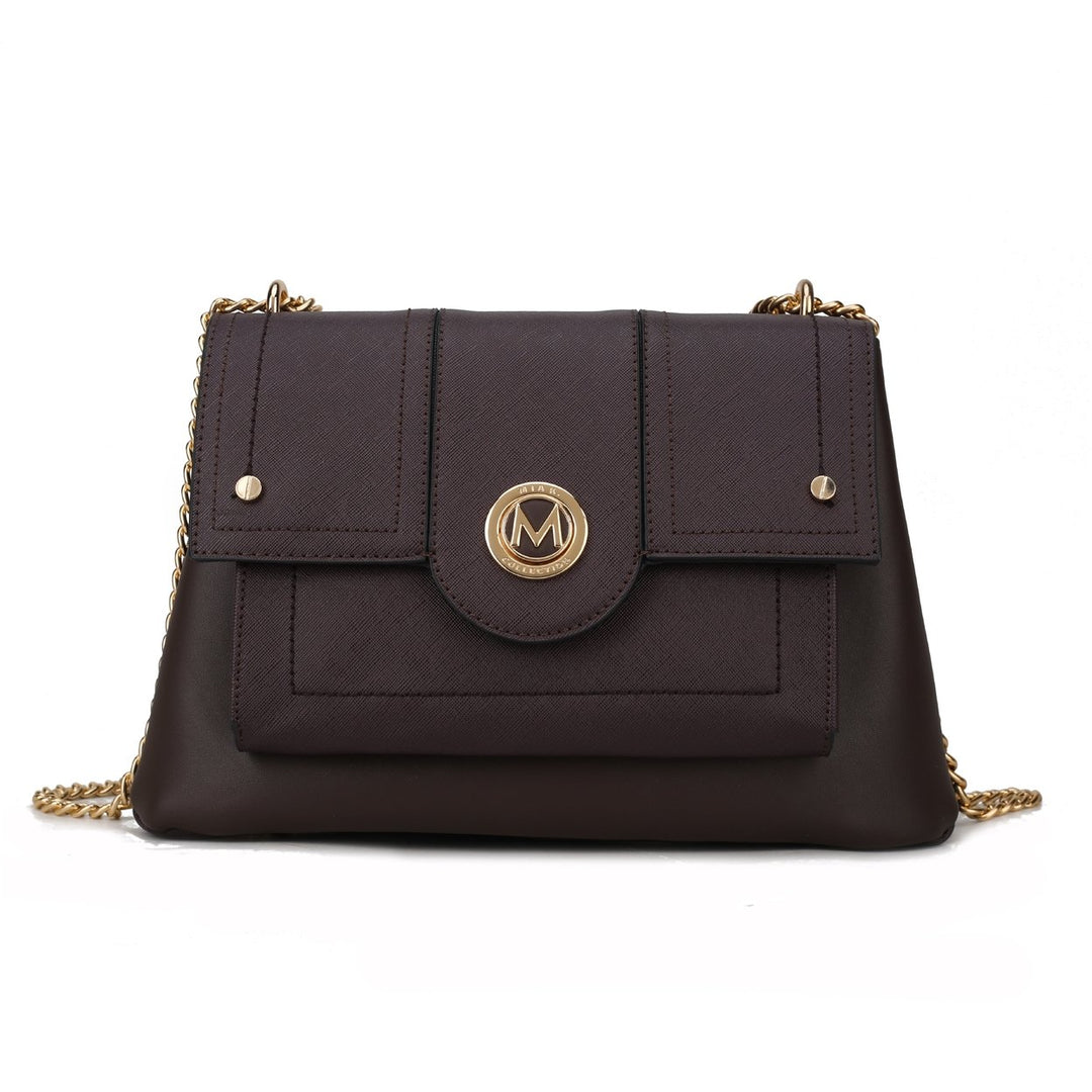 MKFCollection Eden Shoulder Bag - Vegan Leather Designer Handbag Image 4