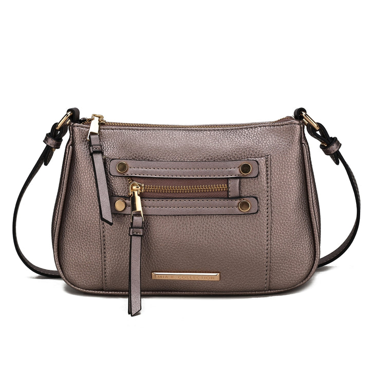 MKFCollection Essie Crossbody Bag - Vegan Leather Designer Handbag Image 7