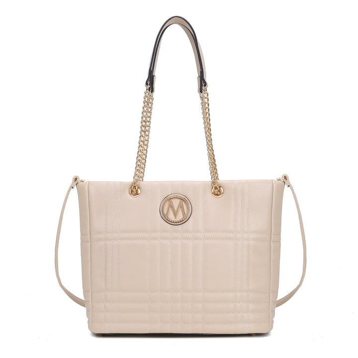 MKFCollection Alyne Tote Bag - Vegan Leather Designer Handbag Image 2