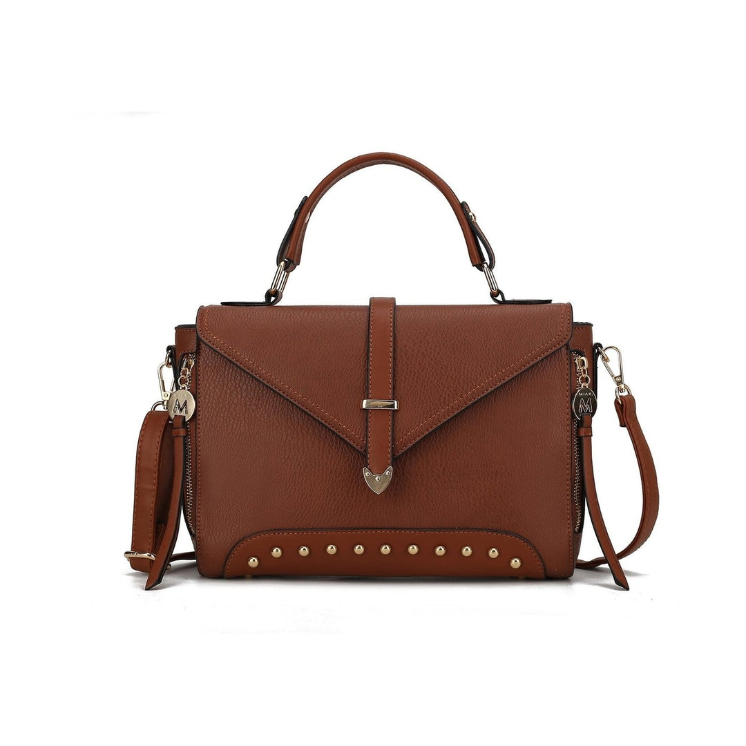 MKFCollection Angela Shoulder Bag - Vegan Leather Designer Handbag Image 1