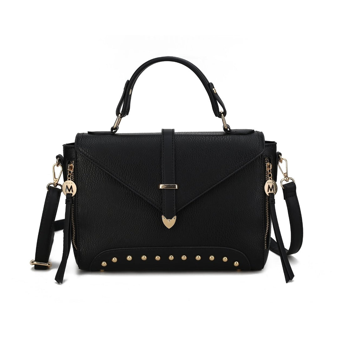 MKFCollection Angela Shoulder Bag - Vegan Leather Designer Handbag Image 3