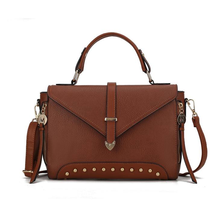 MKFCollection Angela Shoulder Bag - Vegan Leather Designer Handbag Image 4