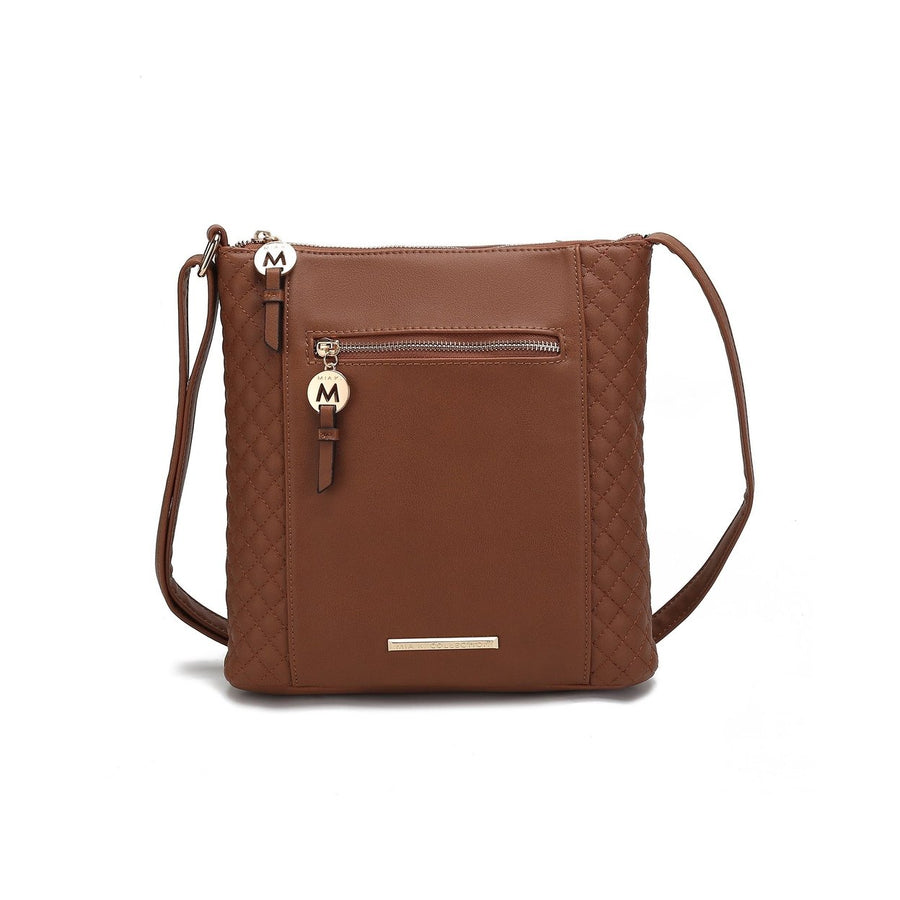 MKFCollection Miranda Crossbody Bag - Vegan Leather Designer Handbag Image 1