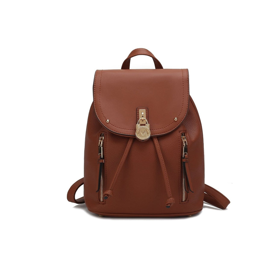 MKFCollection Xandria Backpack - Vegan Leather Designer Handbag Image 1