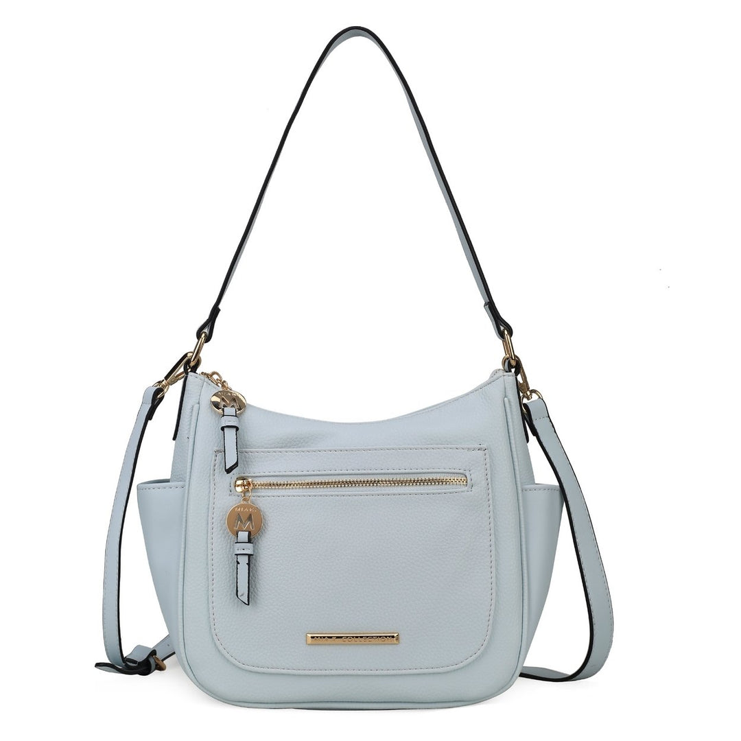 MKFCollection Wally Shoulder Bag - Vegan Leather Designer Handbag Image 3