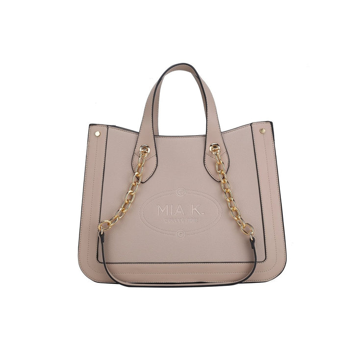 MKFCollection Stella Tote Bag - Vegan Leather Designer Handbag Image 1