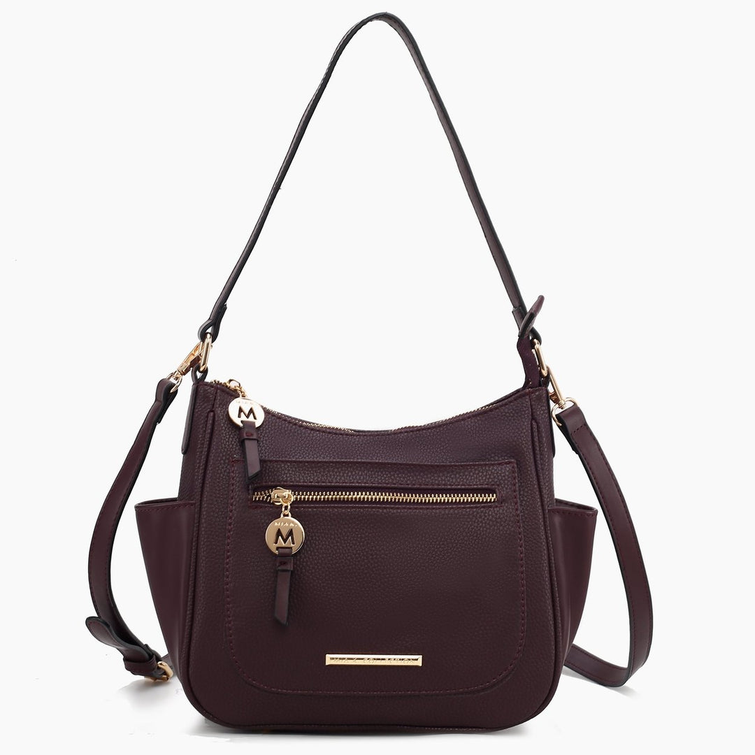 MKFCollection Wally Shoulder Bag - Vegan Leather Designer Handbag Image 4