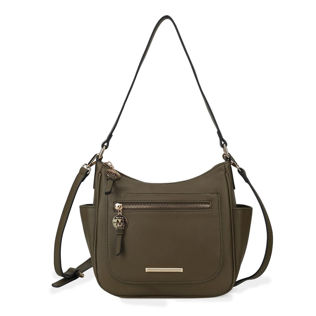 MKFCollection Wally Shoulder Bag - Vegan Leather Designer Handbag Image 8