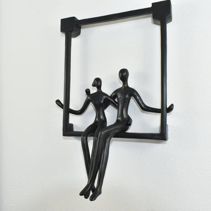 Adam and Friends Swinging Couple Sculpture 3-Piece Image 4