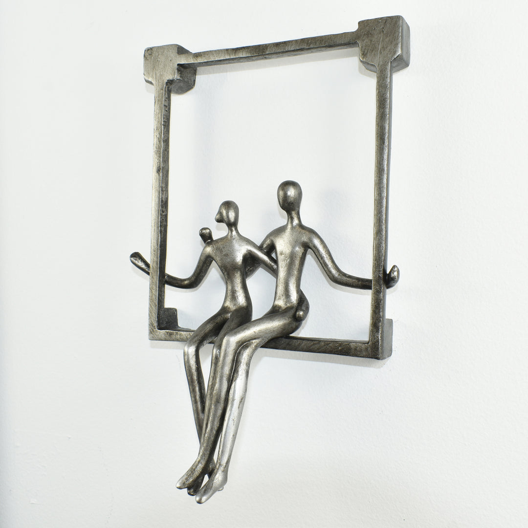 Adam and Friends Swinging Couple Sculpture 3-Piece Image 8