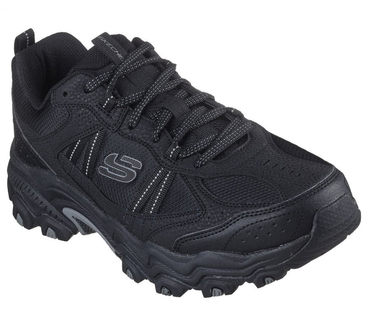 Skechers Mens Stamina AT - Upper Stitch Sneaker Black - 237527-BBK BLACK Image 2