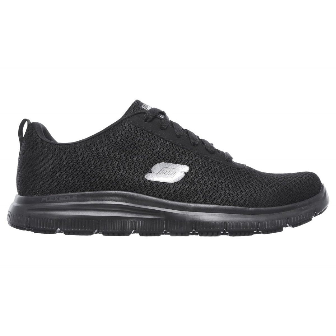 SKECHERS WORK Mens Relaxed Fit: Flex Advantage - Bendon SR Soft Toe Slip Resistant Work Shoe Black - 77125-BLK 11-D Image 2