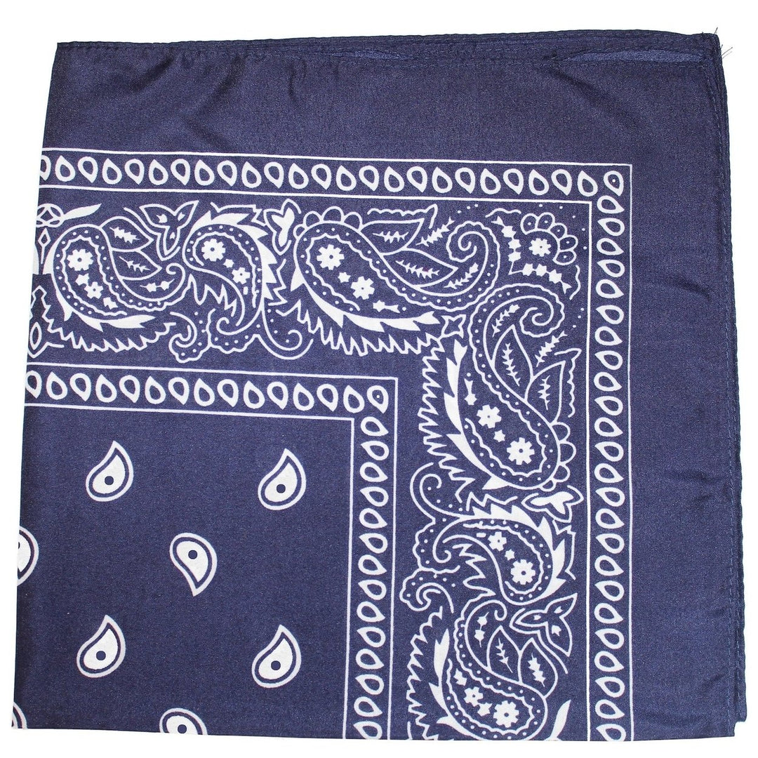 6 Pack 22 Inch Polyester Paisley Bandanas Lightweight Durable Multi-Use Accessories Image 4