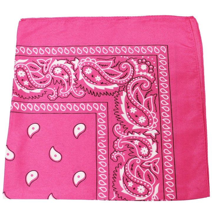 30 Pack Polyester Paisley Bandanas 22 Inch Multi-Use Accessories Machine Washable Image 9