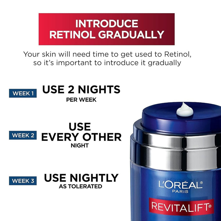 LOreal Paris Revitalift Pressed Night Cream with Retinol and Niacinamide 1.7 oz Image 2