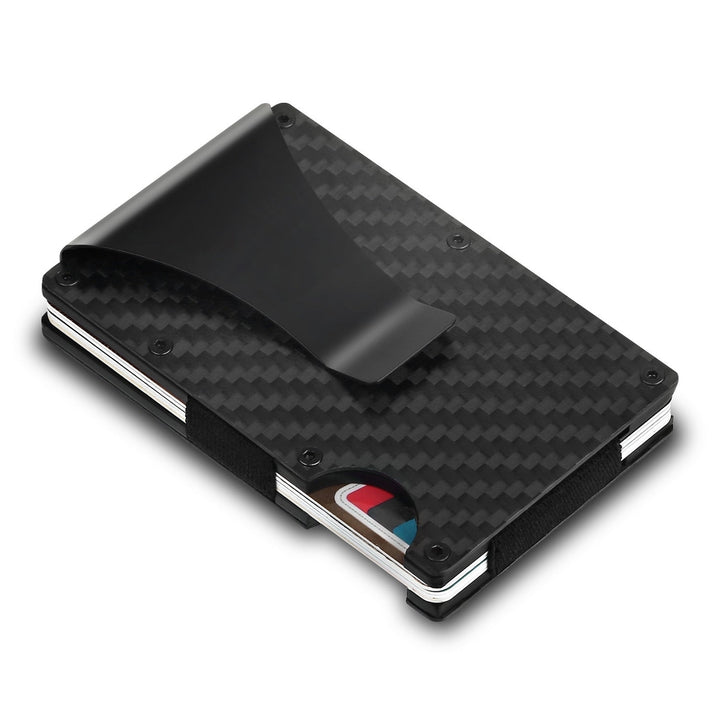 Credit Card Holder Wallet Cash Clip Carbon Fiber for Men FatherS Day Gift Image 10