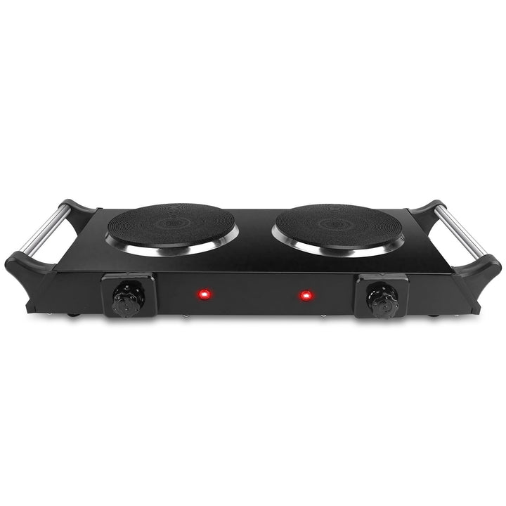 2000W Electric Dual Burner Portable Coil Heating Hot Plate Stove Countertop RV Hotplate with 5 Temperature Adjustments Image 6