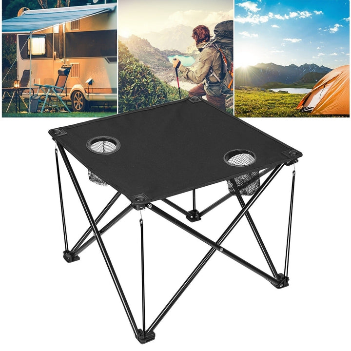 1Pc Foldable Camping Table Portable Picnic Table Lightweight Travel Desk for picnic Image 2