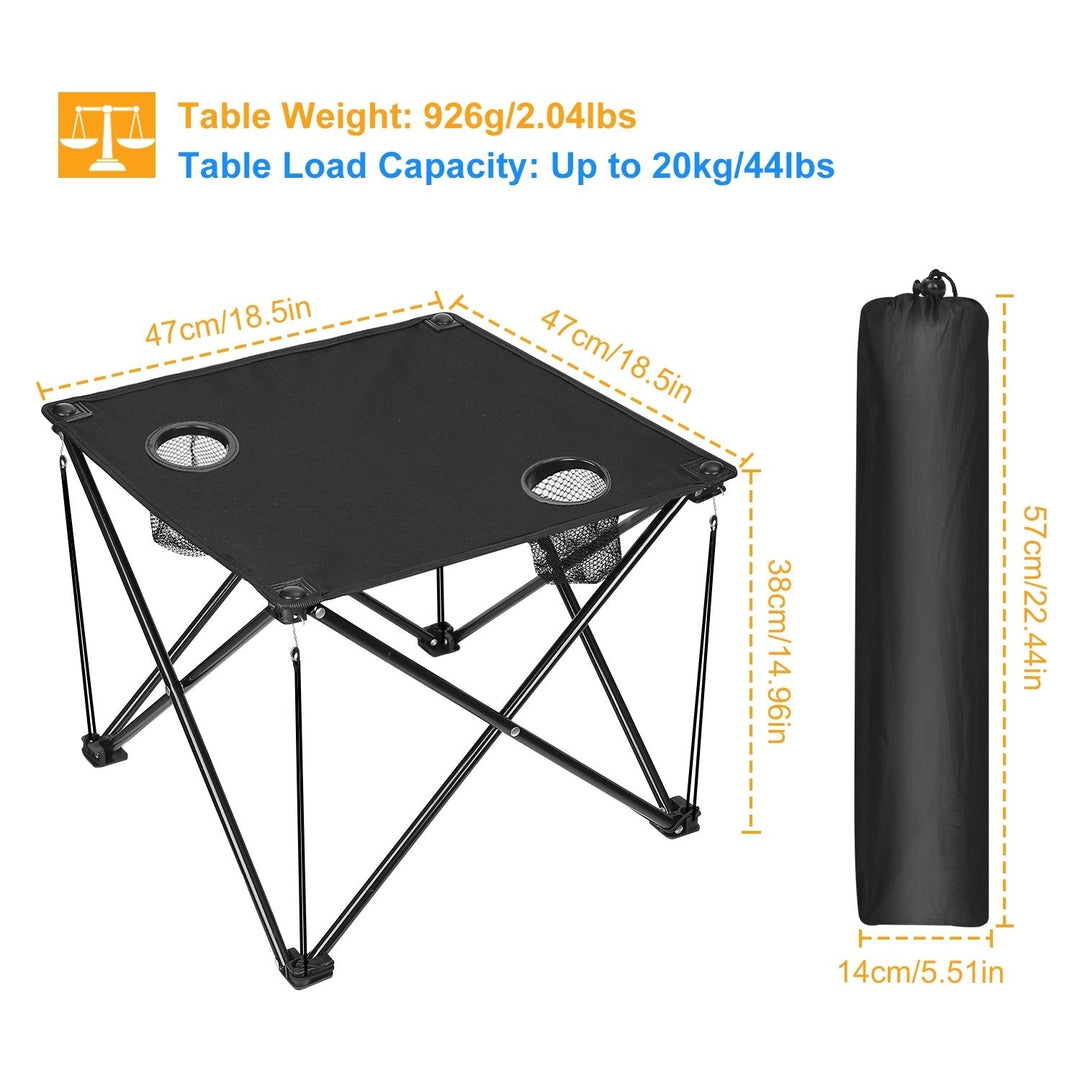 1Pc Foldable Camping Table Portable Picnic Table Lightweight Travel Desk for picnic Image 4