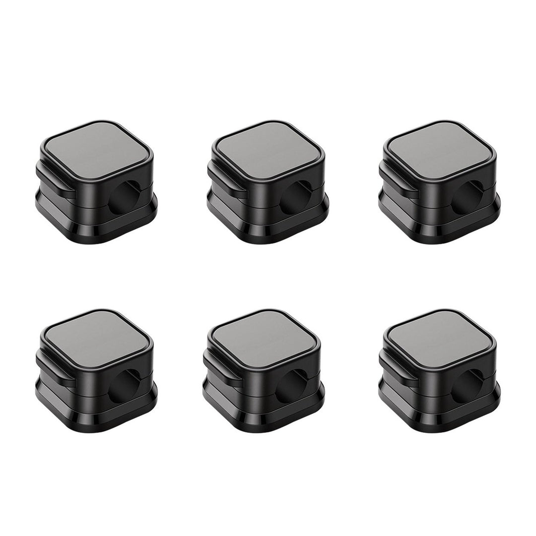 6 Pack Magnetic Cable Clips Magnetic Cord Organizer Adhesive Wire Holder For Home Office Car Desk Nightstand Wall Image 9