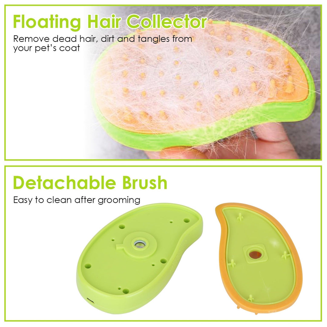 3 in 1 Cat Grooming Steam Brush Hair Brush with Steamer Pet Massage Comb Cleaning Brush for Cats Dogs USB Rechargeable Image 3