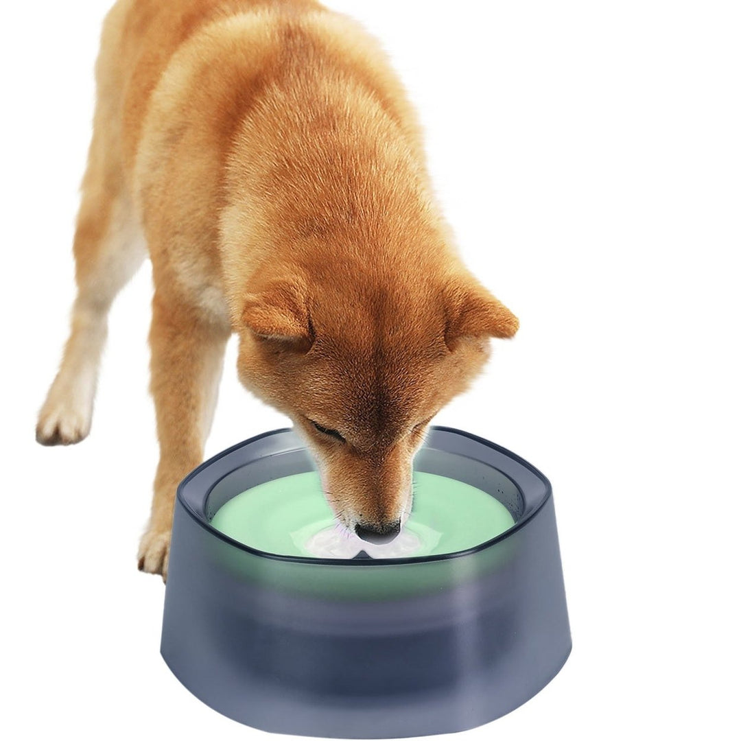 No Spill Dog Cat Water Bowl Spill Proof Slow Water Feeder 47.35oz Pet Water Dispenser Travel Dog Bowl for Dogs Cats Pets Image 8