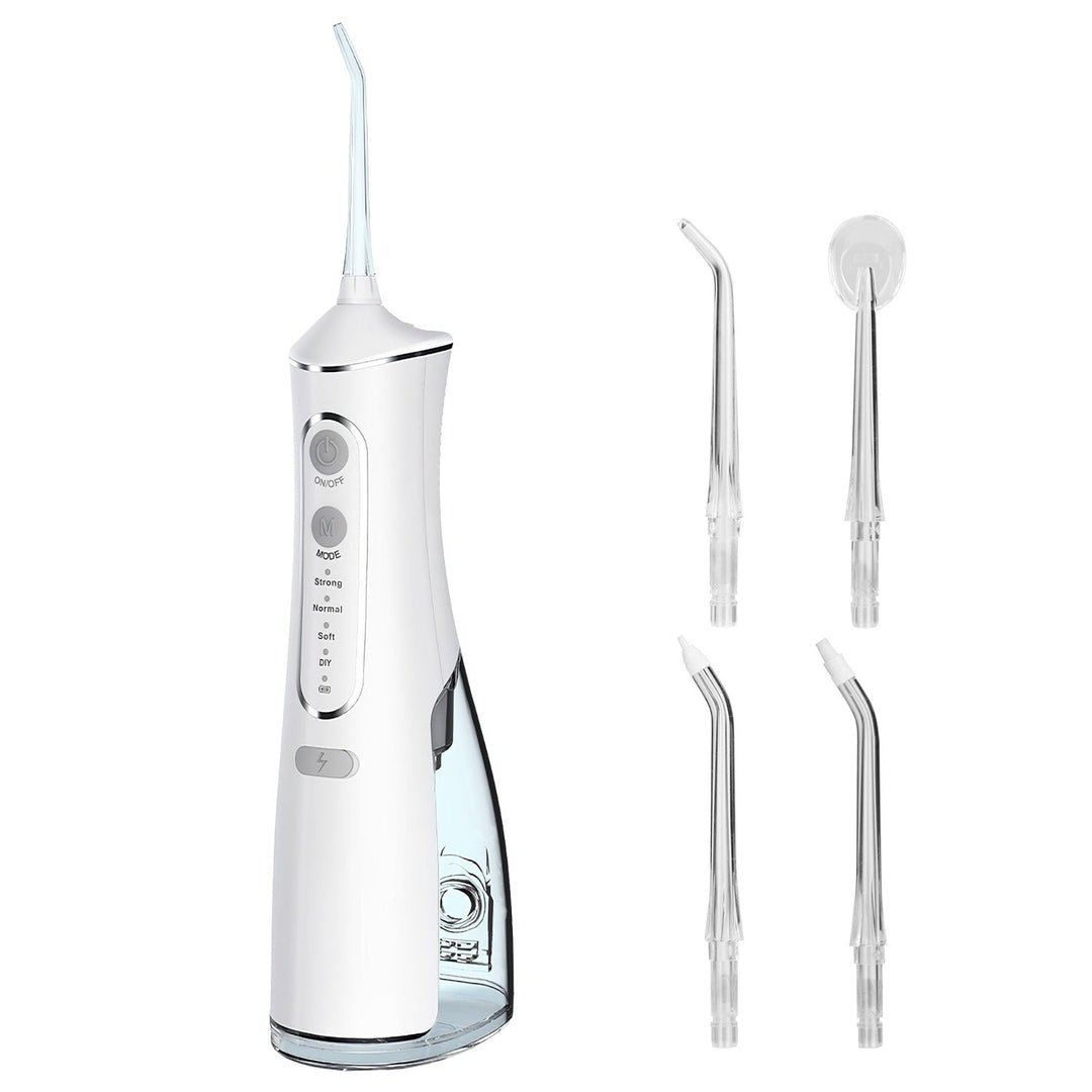 Portable Water Dental Flosser Cordless Rechargeable Dental Oral Irrigator IPX7 Waterproof Teeth Cleaner Image 2