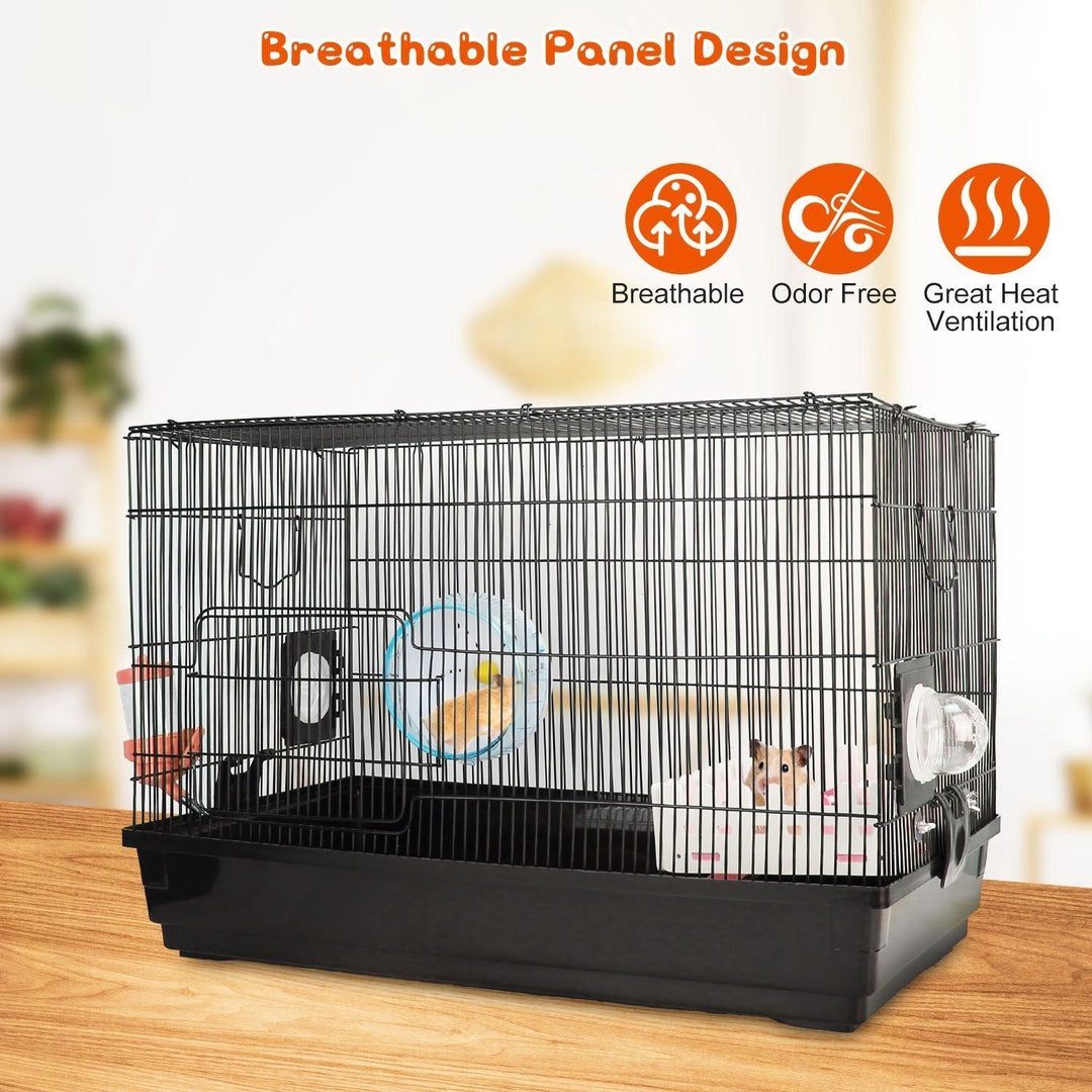 2-Tier Hamster Cage Small Animal Critter House Habitat Cage Hamster Playpen Image 4