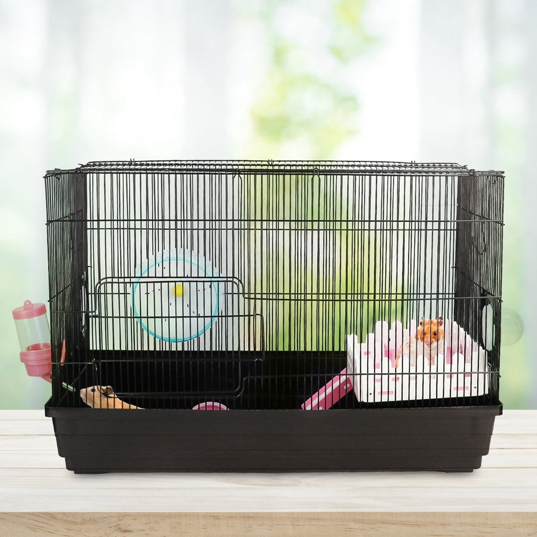 2-Tier Hamster Cage Small Animal Critter House Habitat Cage Hamster Playpen Image 7