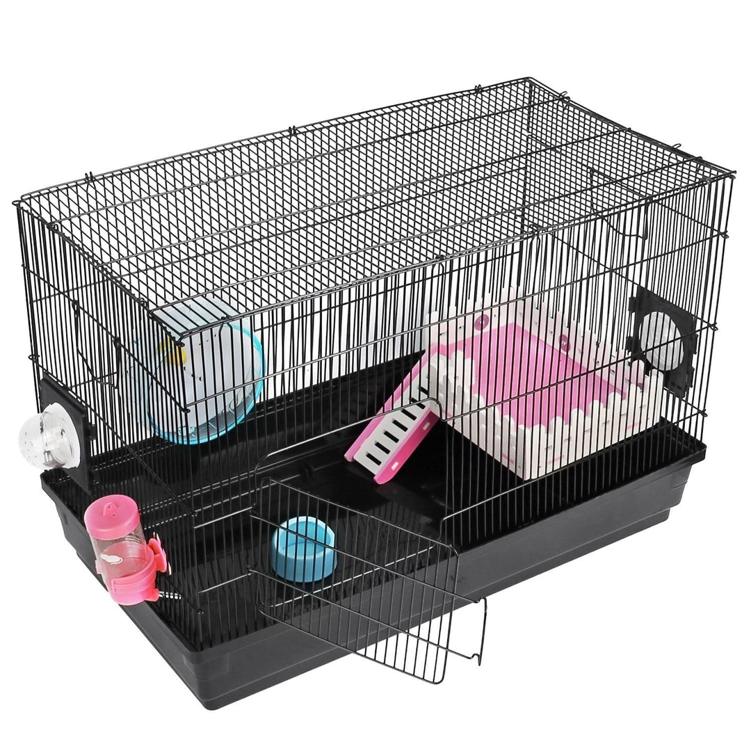 2-Tier Hamster Cage Small Animal Critter House Habitat Cage Hamster Playpen Image 10