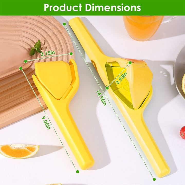 Manual Lemon Squeezer Fold Flat Design Effortless Hand Lemon Juicer Squeezer Manual Citrus Juicer with Sideways Pivot Image 8