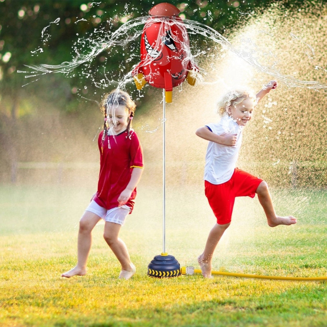 Rocket Sprinkler Launcher Outdoor Water Sprinkler Flying Splashing Fun Toys Summer Water Toy 360 Rotation for 3+ Years Image 8