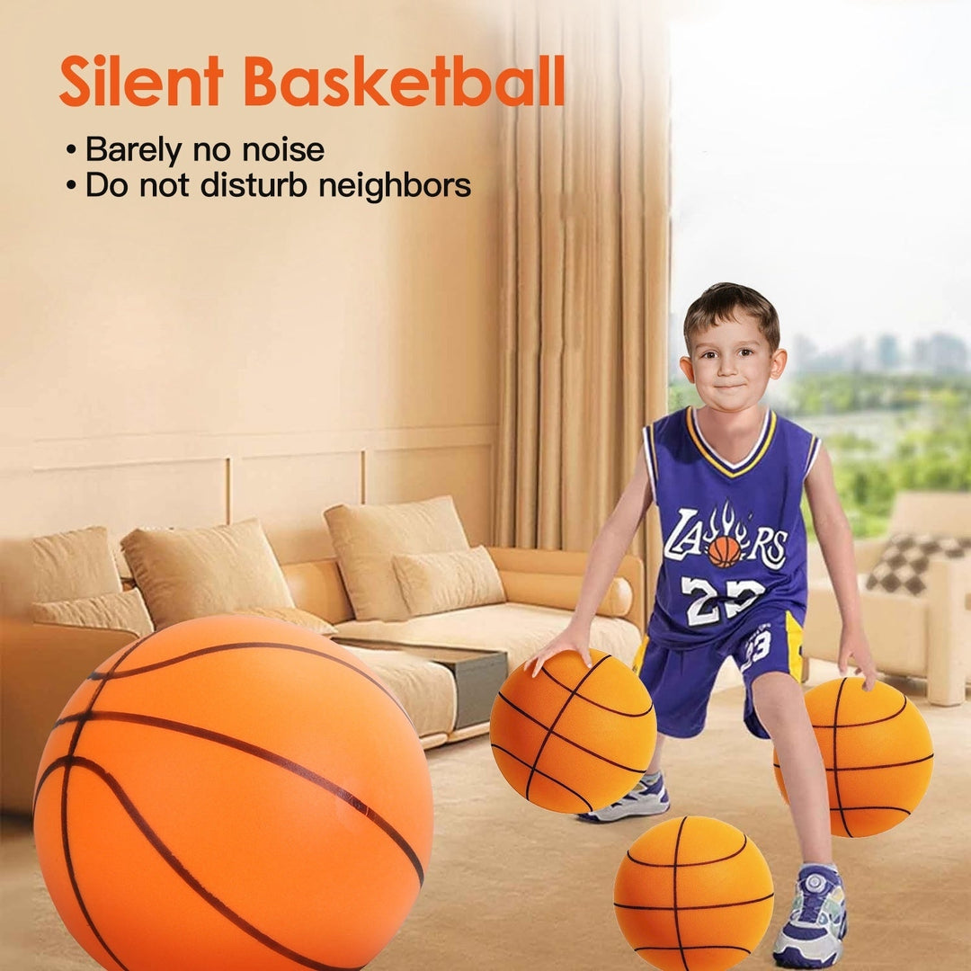 Silent Basketball Foam Bouncing Silent Basketball Uncoated High Density Foam Ball Indoor Low Noise Training Ball Image 4